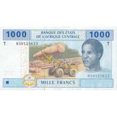 P107T Congo Republic - 1000 Francs Year 2002